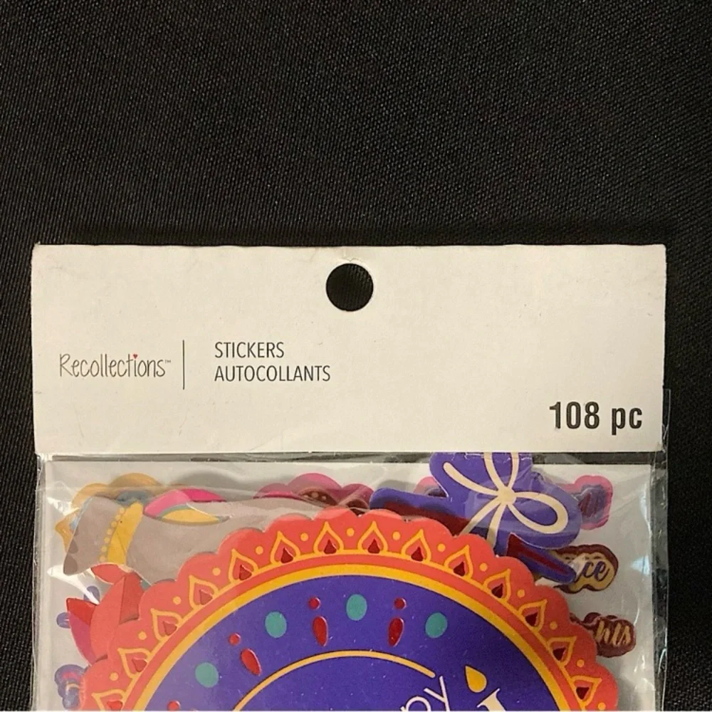 ⭐️ Recollections Diwali 108 Scrapbooking Stickers Pack